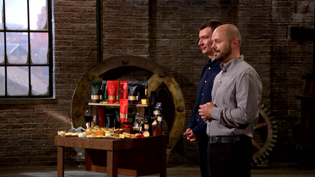 Monarchs Crackers at Dragons Den on BBC