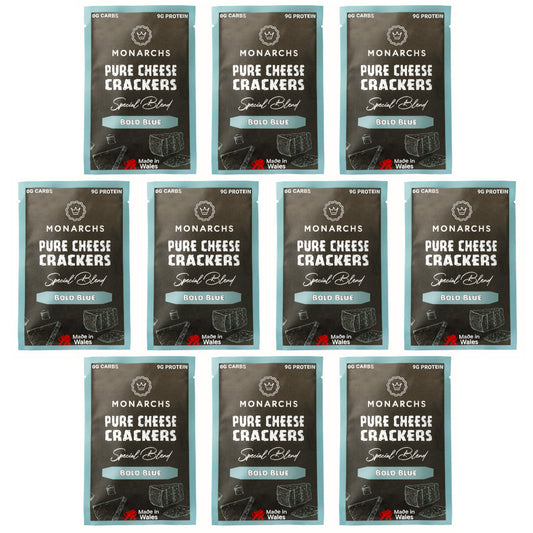 Monarchs Crackers Pure Cheese Crackers Bold Blue