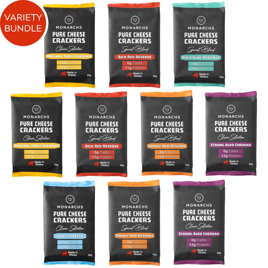 Pure Cheese Crackers Variety Bundle (10 x 25g)