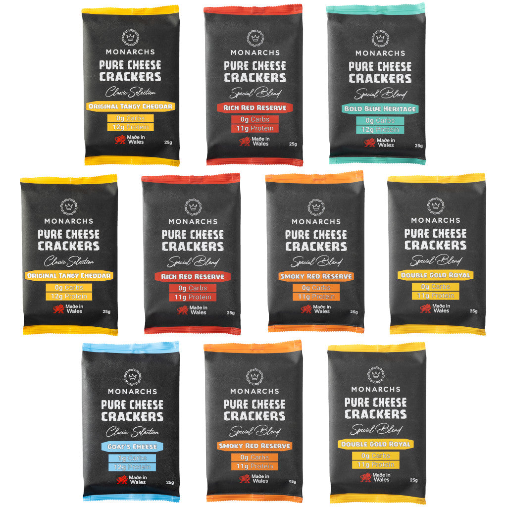 Monarchs Crackers Pure Cheese Crackers Mixed Taster Bundle
