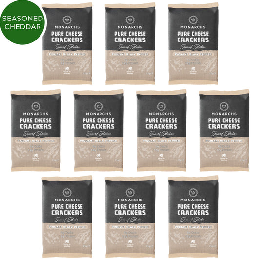 Piquant Black Pepper Cheese Crackers (10 x 25g)
