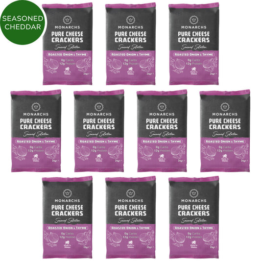 Roasted Onion & Thyme Cheese Crackers (10 x 25g)