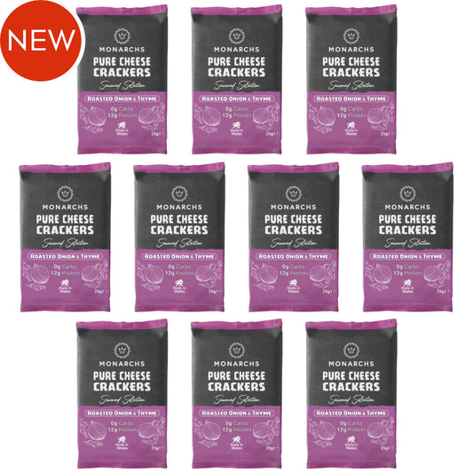 Roasted Onion & Thyme Cheese Crackers (10 x 25g)