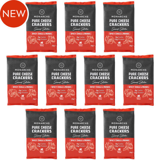 Monarchs Crackers Pure Cheese Crackers Spicy Chilli Herbs Bundle