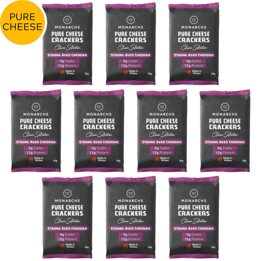 Strong Aged Cheddar Cheese Crackers (10 x 25g)