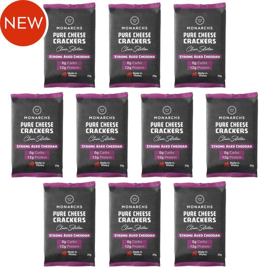 Monarchs Crackers Pure Cheese Crackers Strong Vintage Cheddar