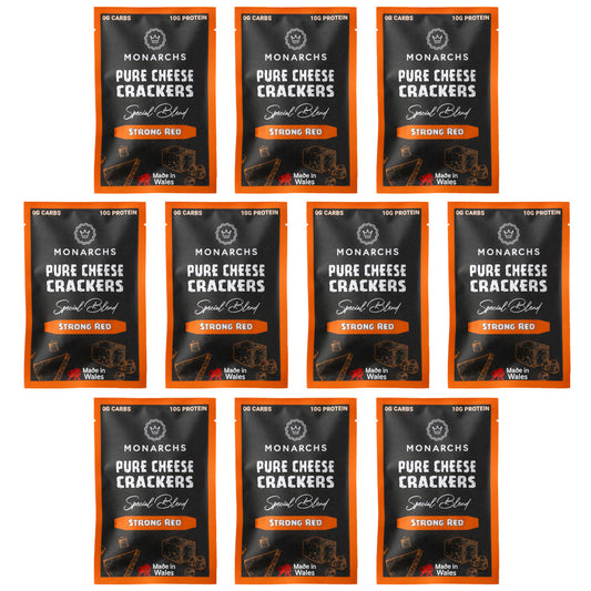 Monarchs Crackers Pure Cheese Crackers Strong Red